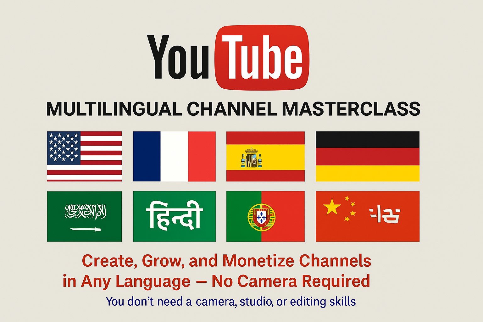 Multilingual YouTube Channel Masterclass