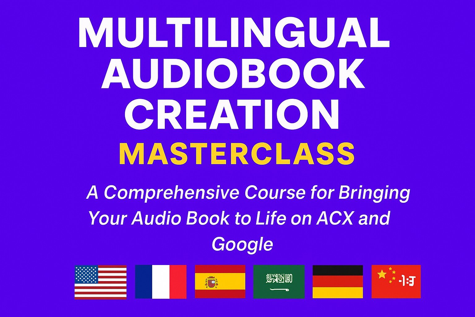 Multilingual Audiobook Creation Masterclass