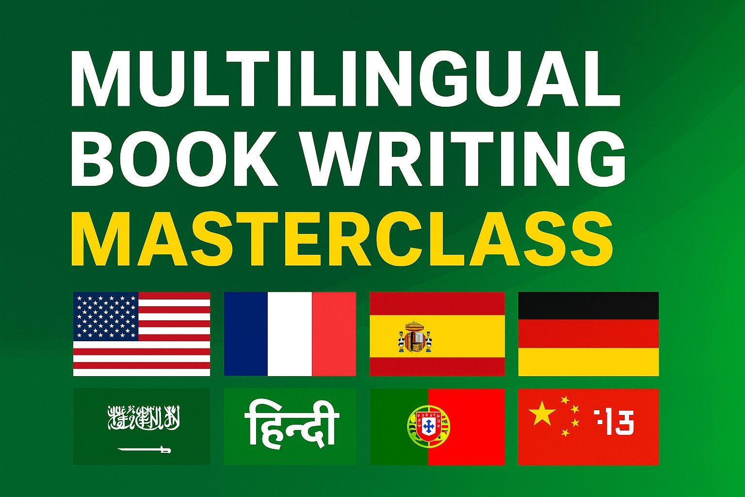 Multilingual Book Writing Masterclass